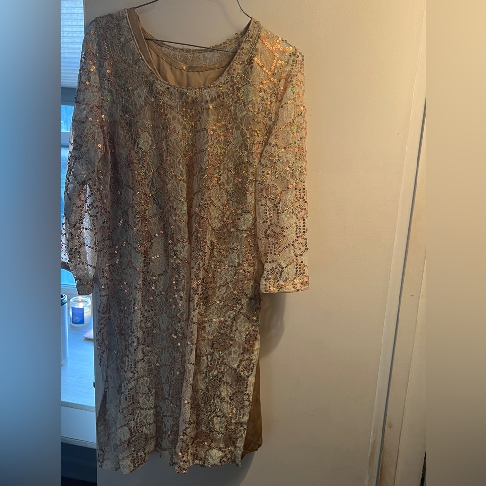 Pakistani dress with blings